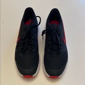 Nike Youth Black and Red Running Shoes